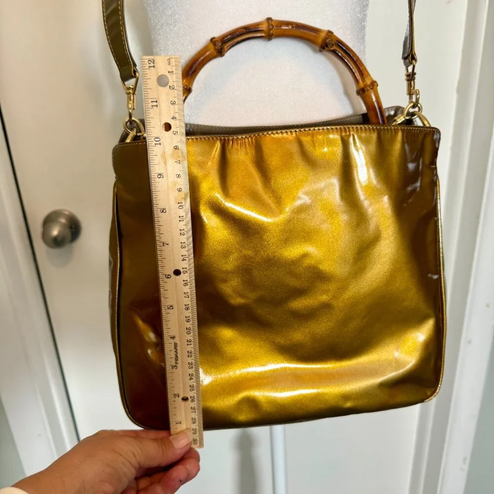Authentic Gucci Bamboo Handbag 👜 ~ Tom Ford Era - Picture 12 of 17